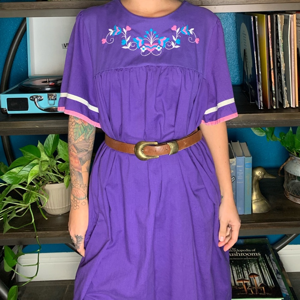 Vintage 70s Handmade Housedress - image 1